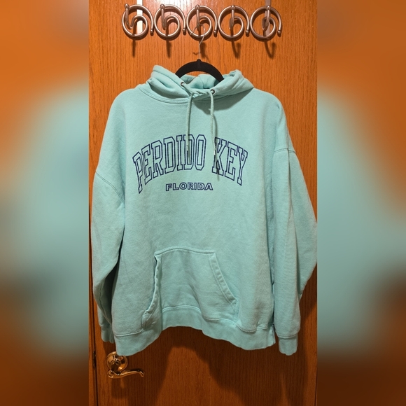 3X Green PERDIDO KEY FLORIDA Hoodie Excellent Condition - Picture 2 of 6